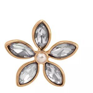 LC Lauren Conrad Simulated Crystal Floral Nickel Free Stud Earrings